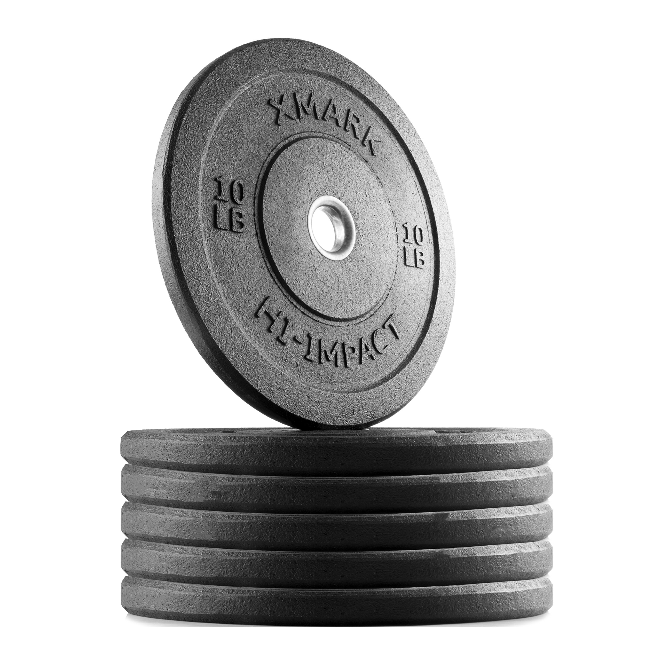 Buy XMark Go Green Bumper Plates, ThreeYear Warranty, HiImpact Commercial Olympic Bumper