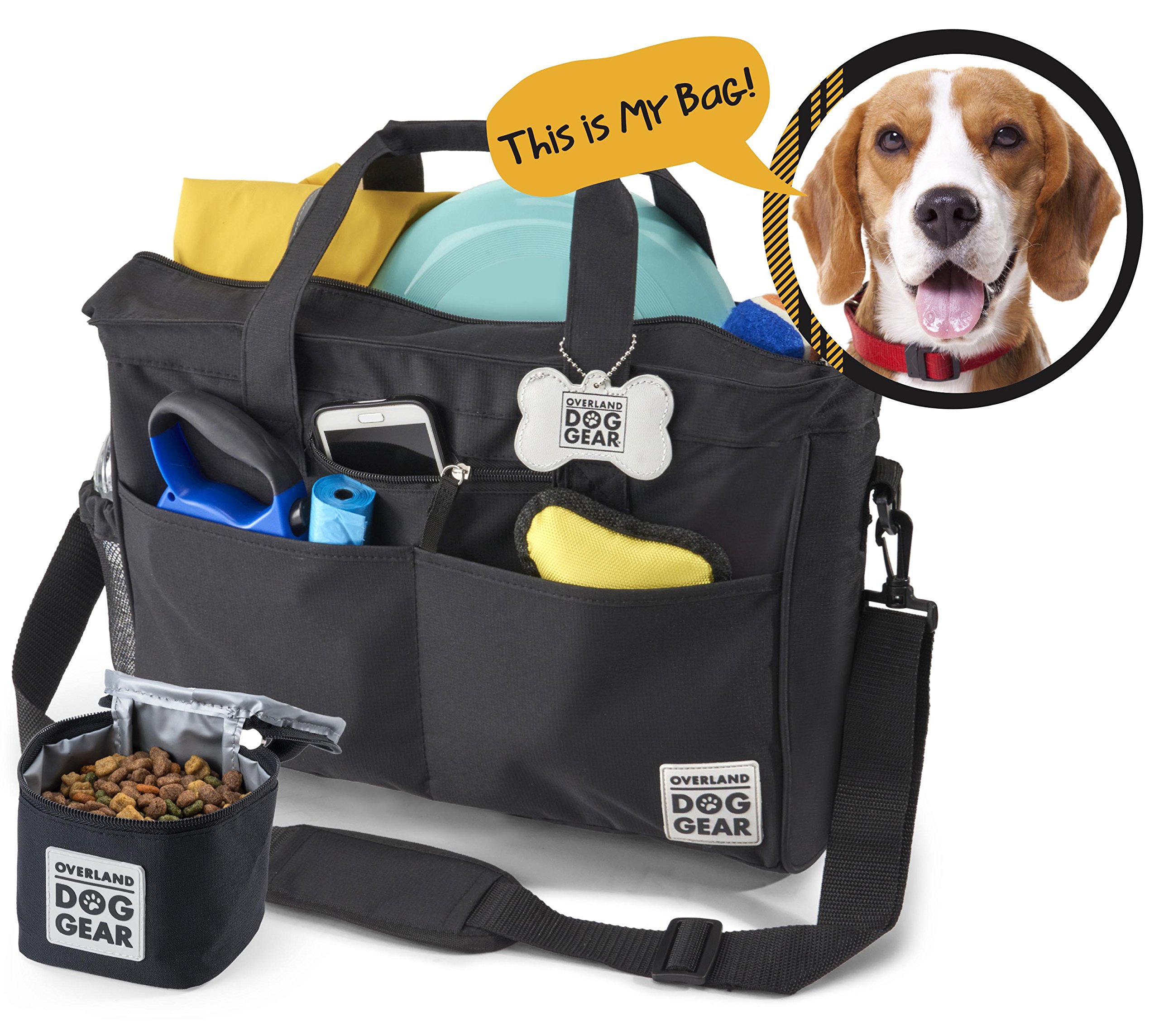Dog Travel Bag Day Away Tote For All Size Dogs Includes Bag, Lined