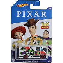 Amazon.com: Hot Wheels Combat Medic, White Pixar Toy Story 1/5 ...