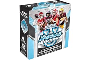TOPPS 2025 Bowman University Chrome Football - Factory Sealed - Mega Box