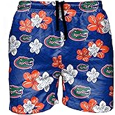 FOCO NCAA Mens Hibiscus Slim Fit 5.5" Swim Suit Swimming Trunks