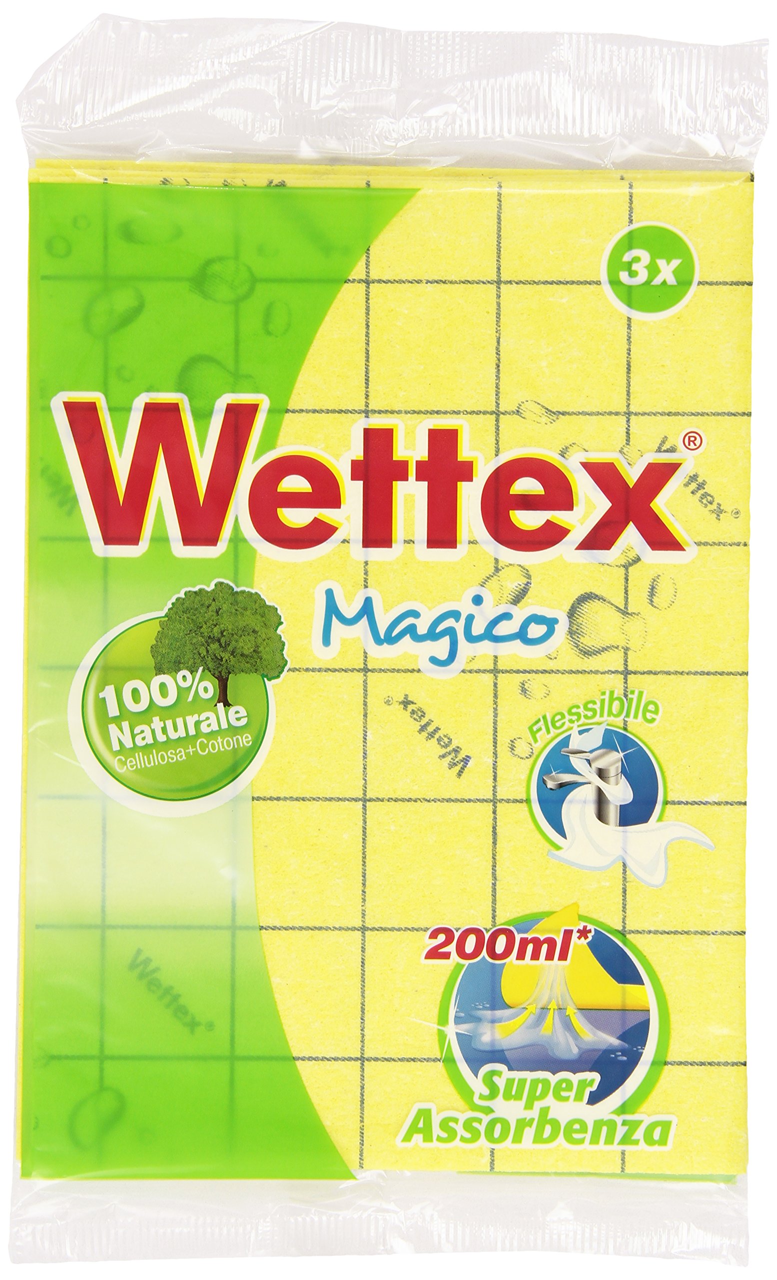 Wettex – Multi-Purpose Cloth, Super Absorbency – Pack of 3