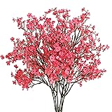 Mandy's 6pcs Hot Pink Artificial Flowers Silk Babys