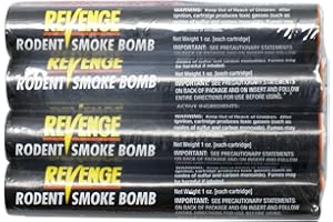 Bonide (BND61110) - Revenge Rodent Smoke Bombs, Mole and Gopher Killer, Poison, Repellent, Trap, Pack of 4