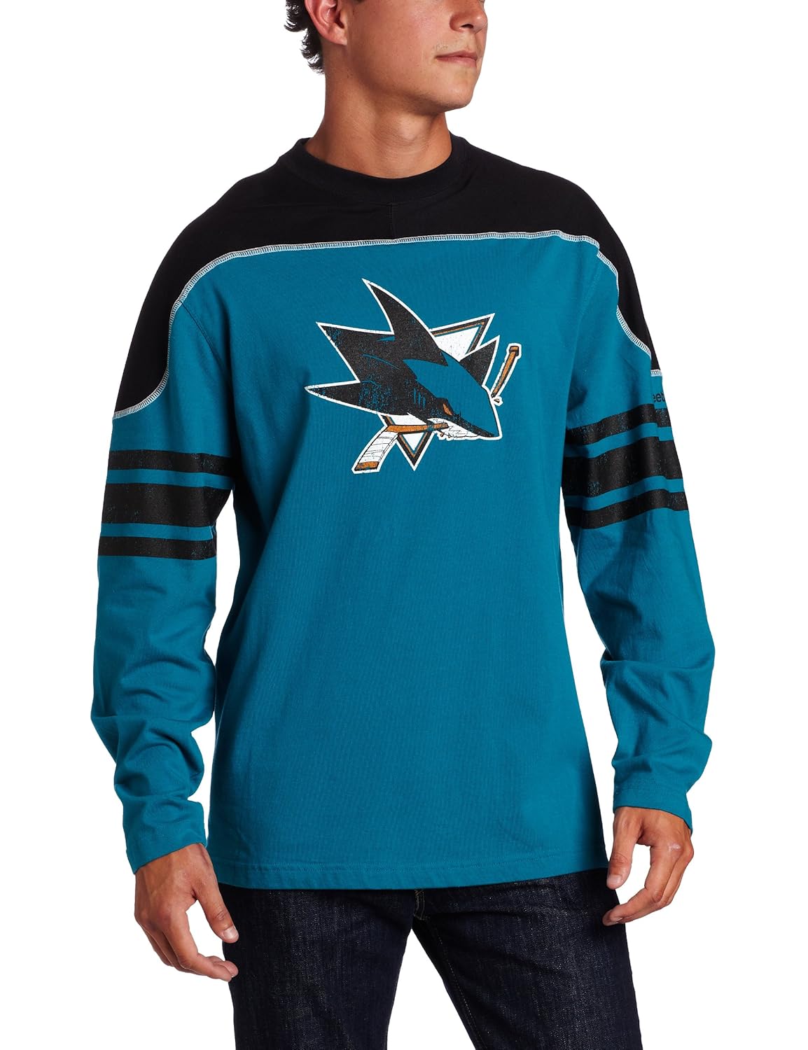 San jose sharks long sleeve shirt Clearance