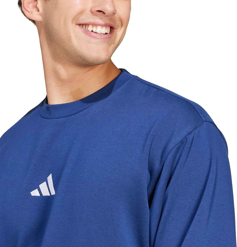 Sweatshirt Feelcozy Fleece Essentials Masculino, Azul Escuro/Branco, XXL — foto 4 de 6