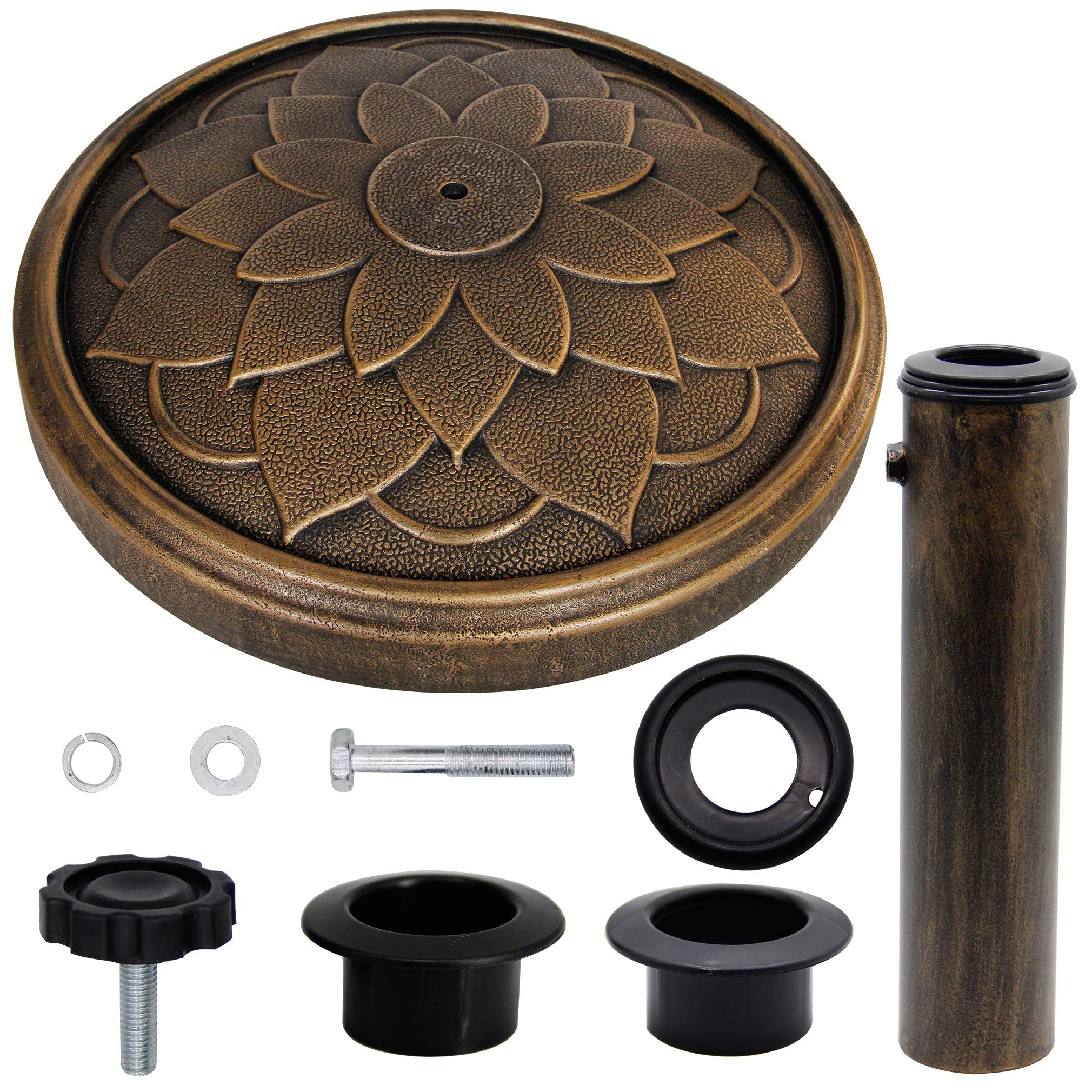 Blissun Heavy Duty Patio Market Umbrella Base Stand (17.5")