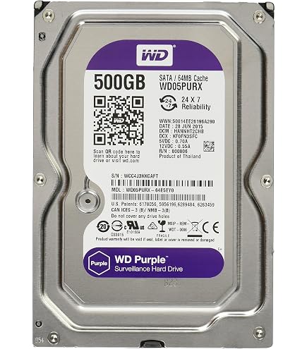 Western Digital HDD 4TB WD Purple 監視システム 3.5インチ 内蔵HDD