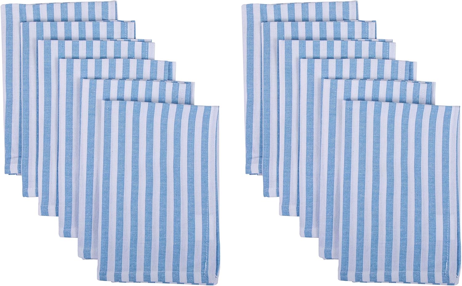 DG Collections Cotton Kitchen Cloth Napkins set of 12 pack (20x20 Inches), Hemmed with Mitered corners, Decorative reusable Napkins, Over Sized Perfect for Weddings, Dinner parties & Every day use: Kitchen & Dining