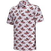 Men's Golf Polo Shirts Funny Golf Shirts for Men Performance Moisture Wicking Quick Dry Athletic Short Sleeve Shirts