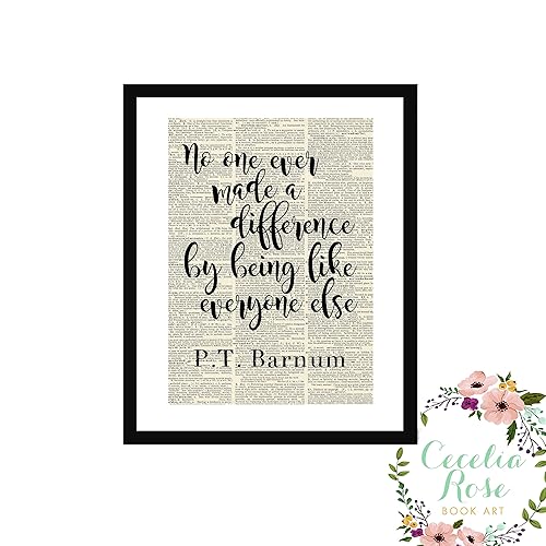 Amazoncom No One Ever Made A Difference By Being Like