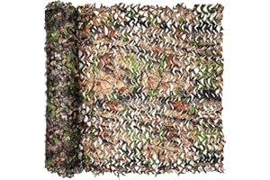 FullLit Camo Netting, Camouflage Netting, Hunting Blind Camo Net, Army Party Decorations, Sunshade Fence Nets, Lightweight, Bulk Roll, Mesh, Great for Camping, Shooting, Photograph, Car Cover, Outdoor