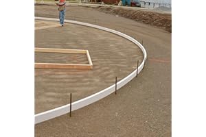 Timgle 5 Pcs Plastic Concrete Forms for Walkway 5 x 76 Inches Flexible Concrete Flatwork Curb Tools for Edging Garden Walkway Casting Paving Garden Stone Molds