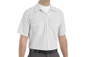 Red Kap Men's Performance Tech 2 Piece Lined Collar Shirt