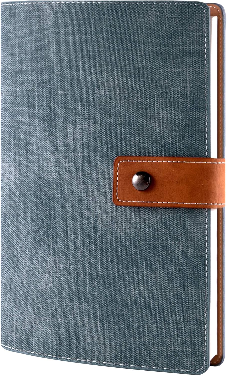 CAGIE A5 Refillable Faux Leather Traveler Notebook Binder Journals 6 Ring Binder Personal Organizer Travel Diary for Women Men Lined Grid Blank Paper with Calendar : Office Products