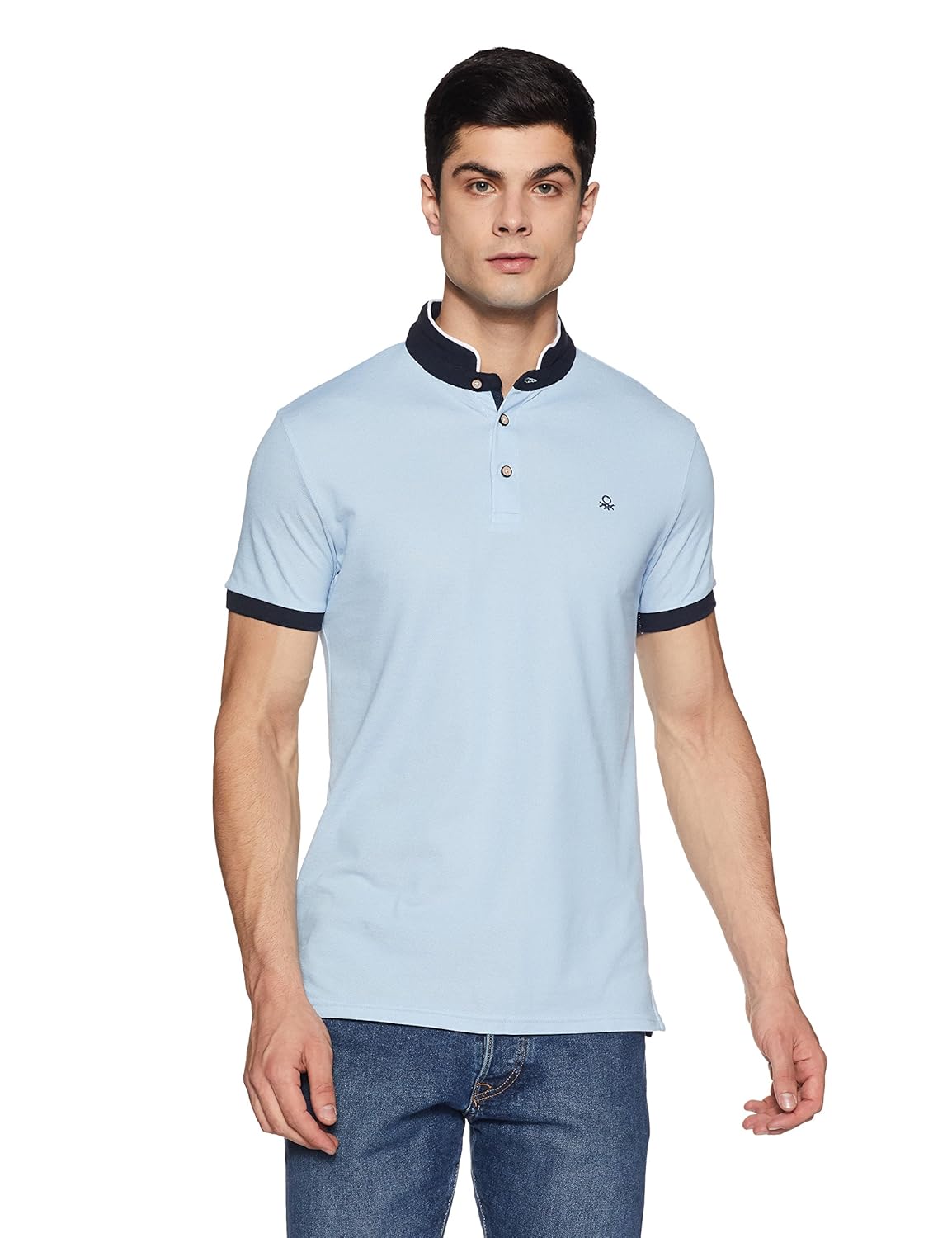 united colors of benetton men's striped regular fit polo