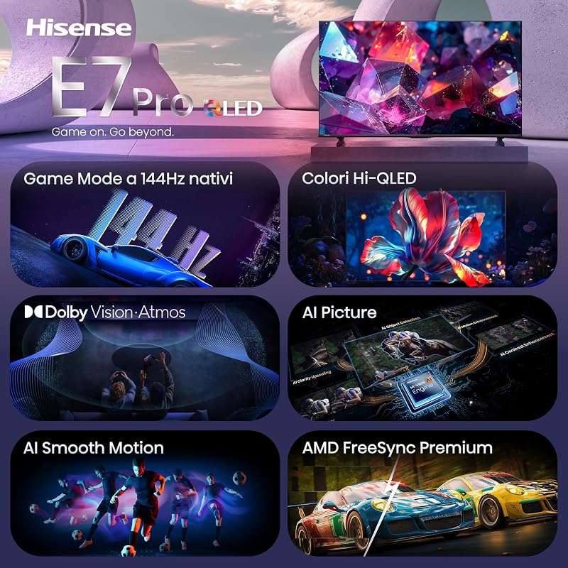 Smart TV QLED 144Hz 85" 4K 85E7S PRO — foto 4 di 8
