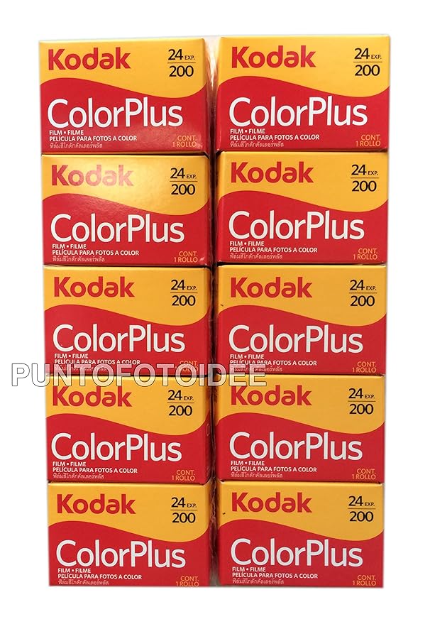 Kodak Color Plus 200/24 Micro-Filmrollen für Fotografie, 35 mm, 10 Stück. -