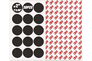 CHUNNIAO High Energy Round 2" Magnets with Adhesive Backing - Science Education Magnets in School - Cut to Size Stickers for Classroom Decorations- Teacher Must Have - Teacher Supplies,Thick 2mm-30 Pack