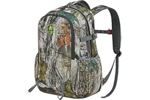 Wild Cedar 30L Kids Camo Hunting Backpack with 11 Pockets, Small Lightweight Hunting Bag for Youth, Day Pack for Travel, Hiking, Camping