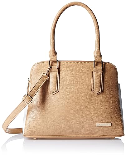 Lino Perros Womens Satchel Handbag (Beige)