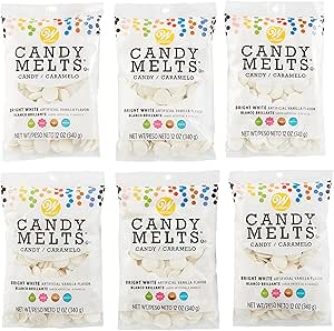 Wilton Bright White Candy Melts Candy, 12 Oz, Pack of 6