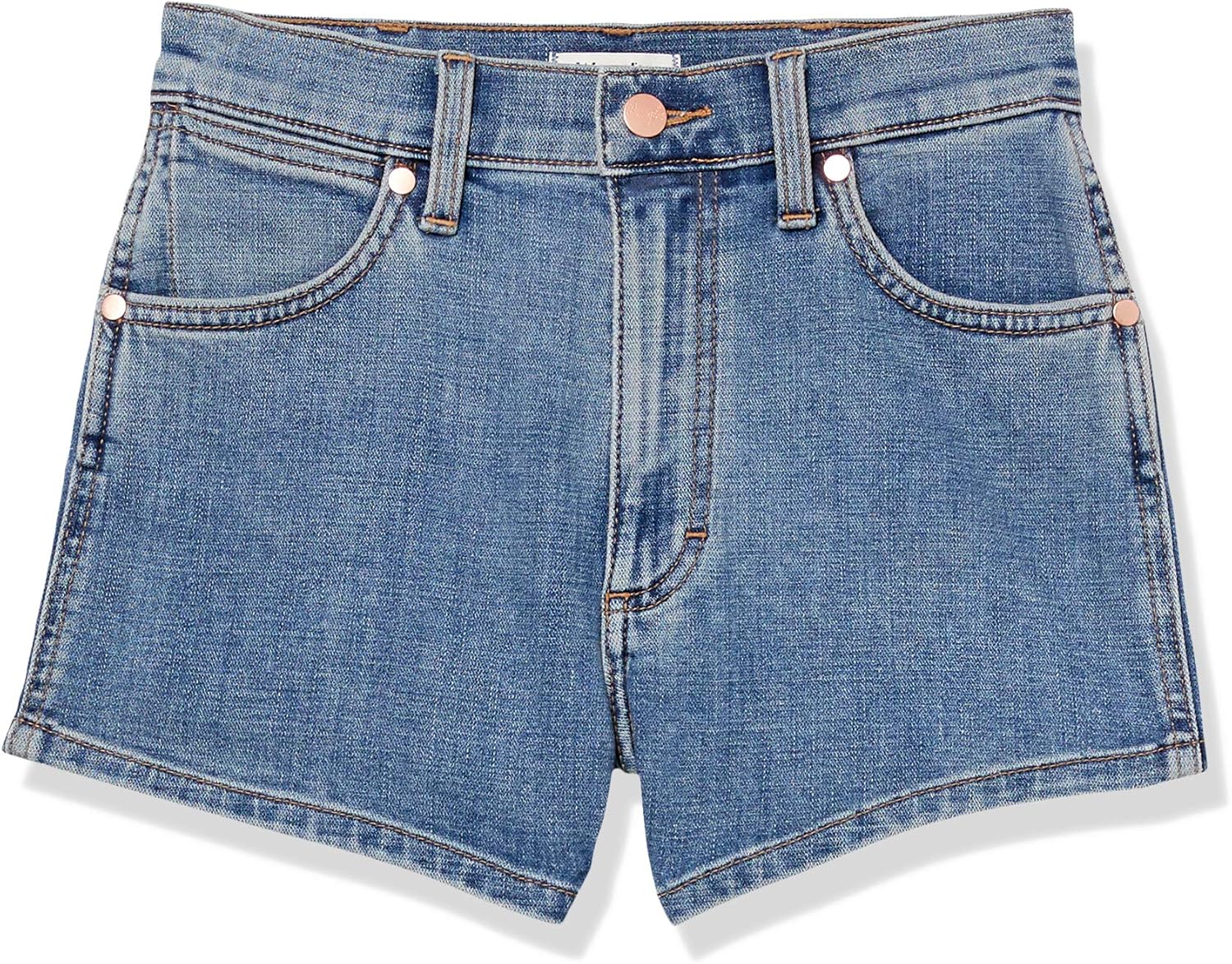 Wrangler Women's Misses High Rise Stretch Denim Shorts, Throwback Blue