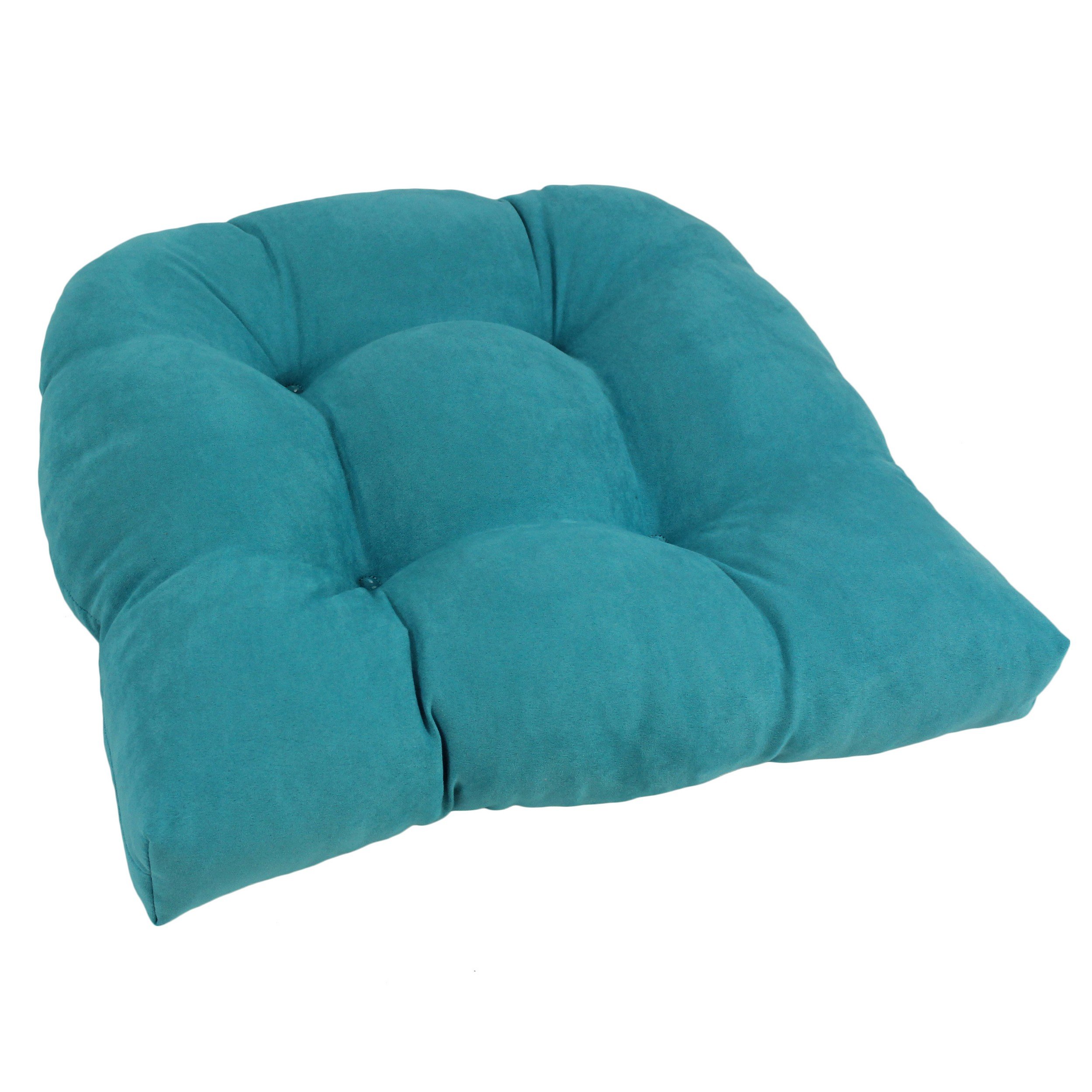 Photo 1 of ***Similar***
Blazing Needles Microsuede Rounded Cushion,Aqua Blue, 1 Count
