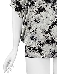 LL WT1096 Womens Tie Dye Scoop Neck Half Sleeve