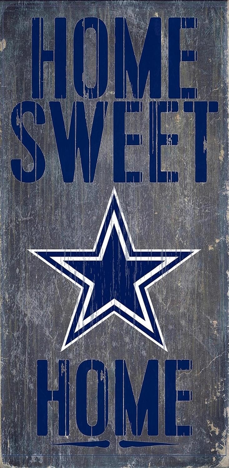 Fan Creations Dallas Cowboys Wood Sign Home Sweet Home 6x12