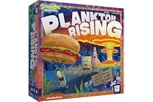 USAOPOLY Spongebob: Plankton Rising Cooperative Dice and Card Game | Featuring Artwork & Characters from Nickelodeon's Spongebob Squarepants Cartoon | Officially Licensed Spongebob Game