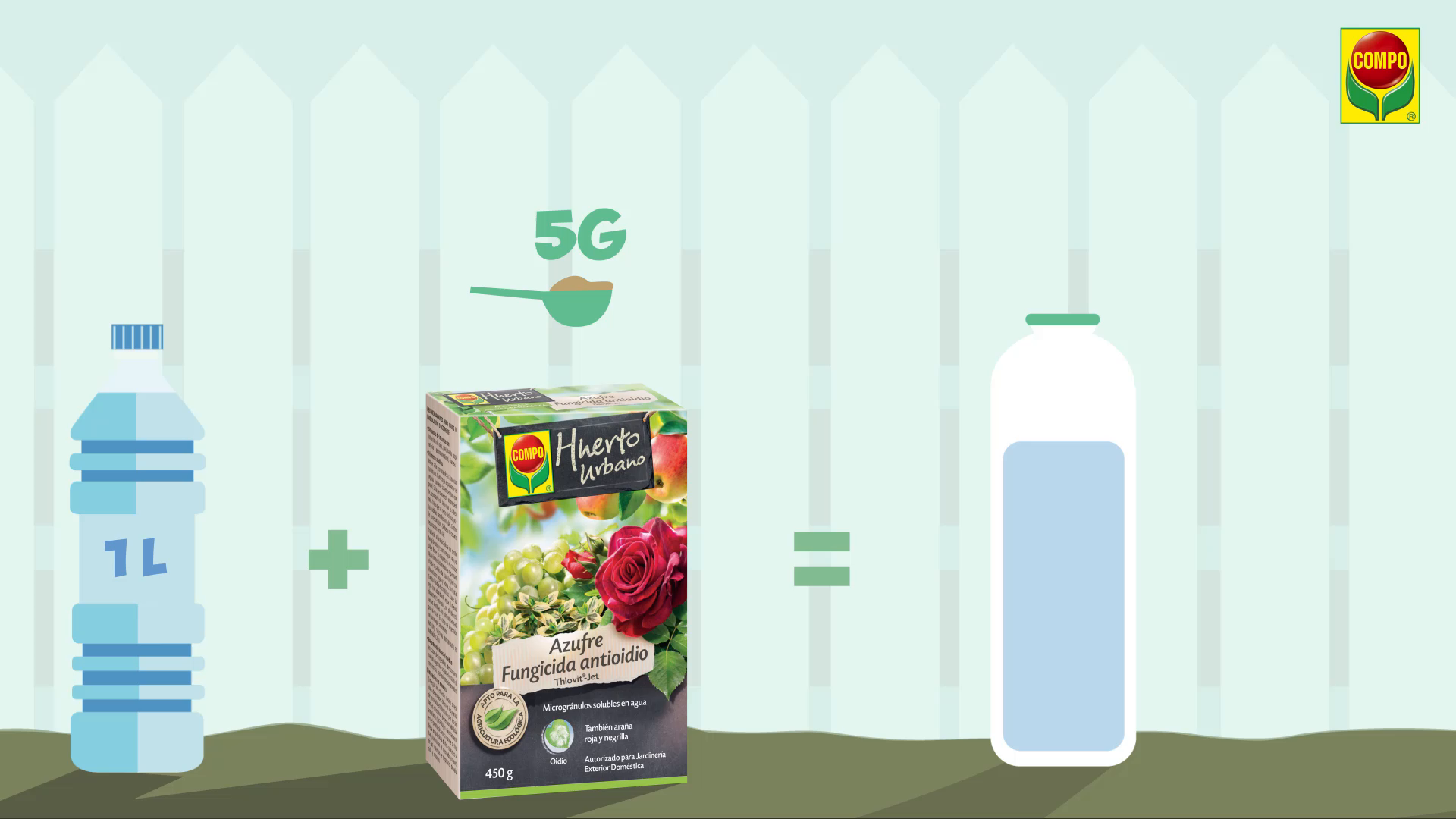 Compo 1652102011 - Azufre Fungicida antioidio 450 g, 1 unidad ...