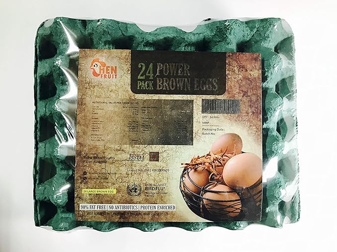 Henfruit Power Brown Eggs, 2 Dozen