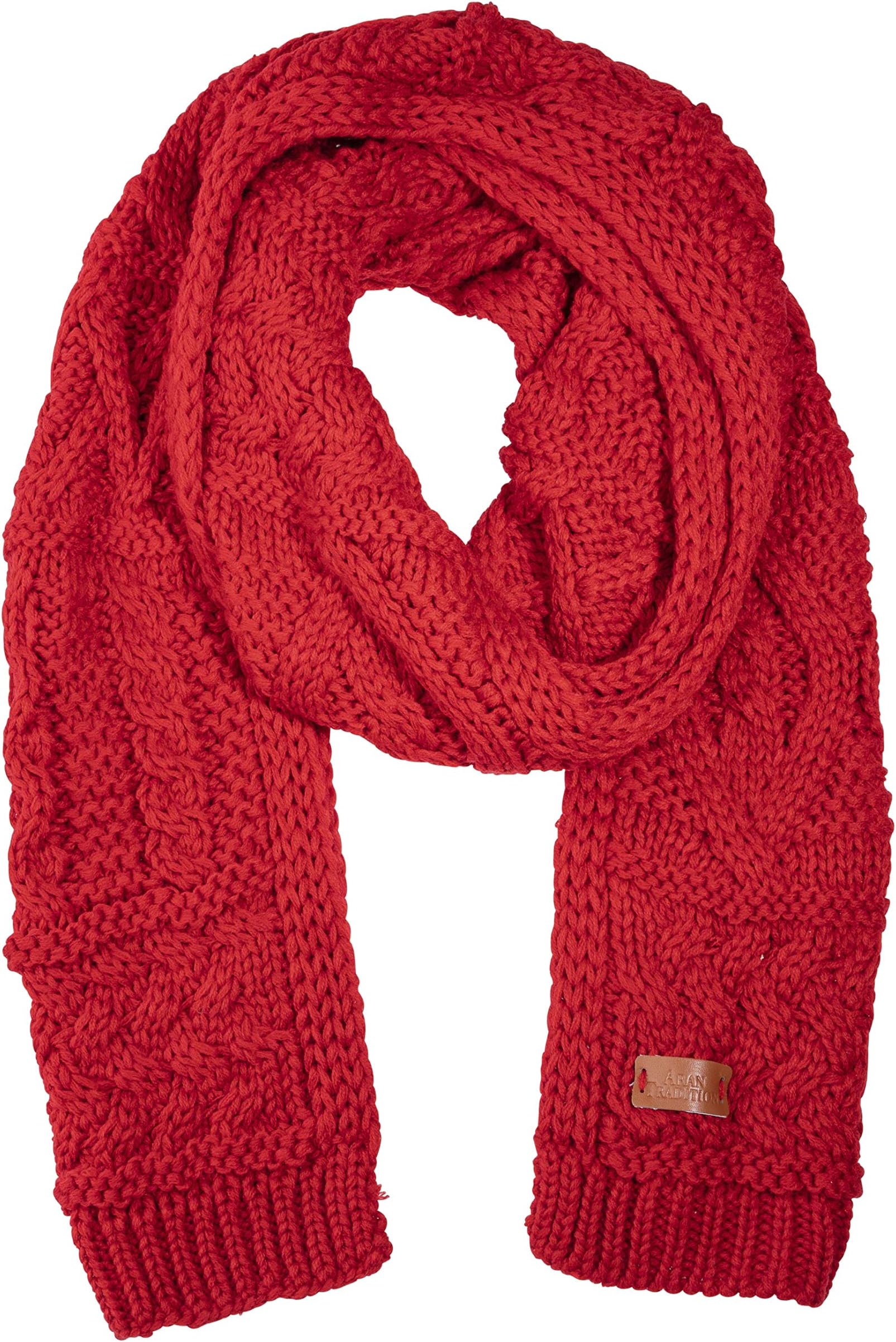 Aran Traditions Cable Knit Style Winter Scarf