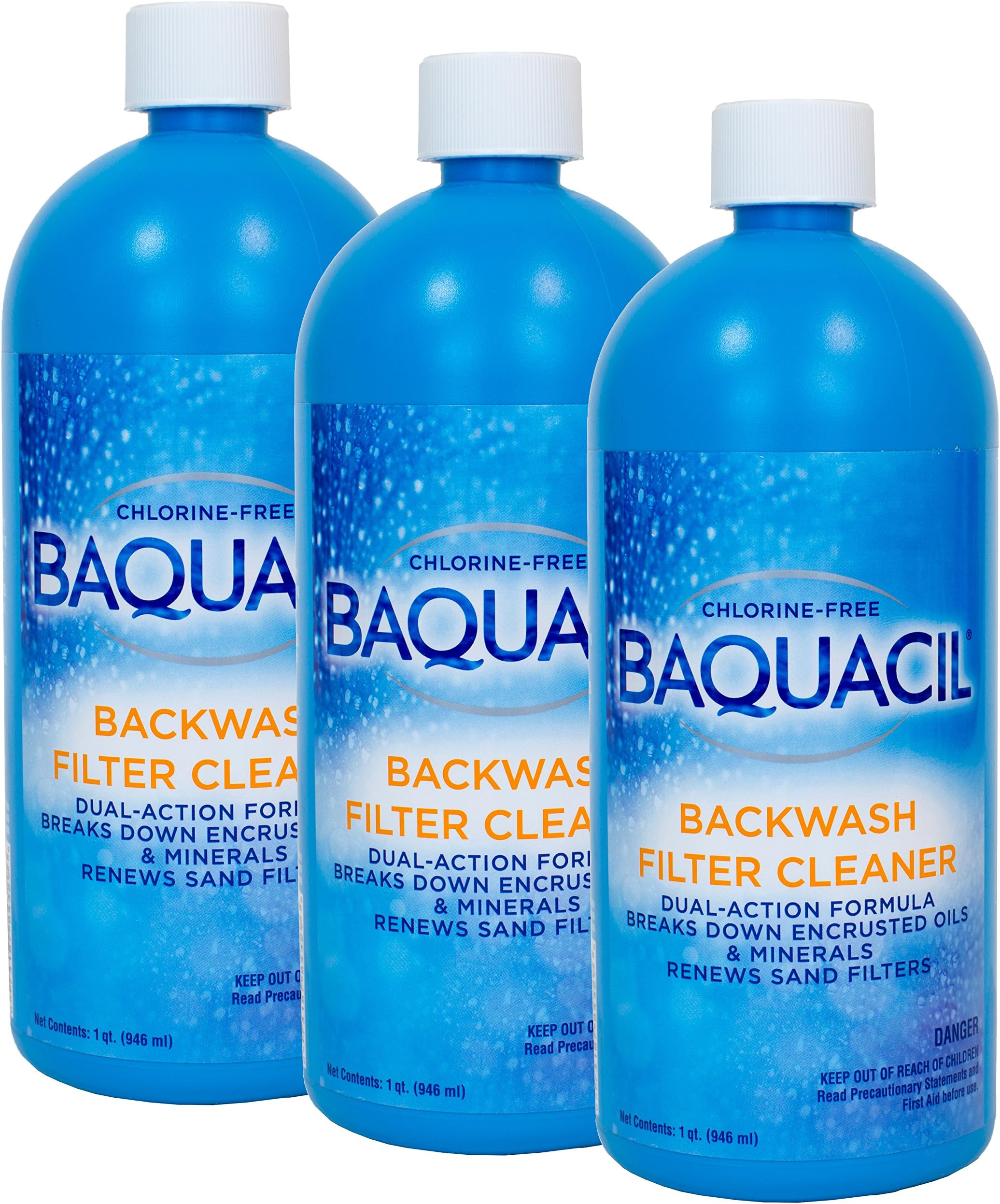 Baquacil Backwash Filter Cleaner (1 qt) (3 Pack)