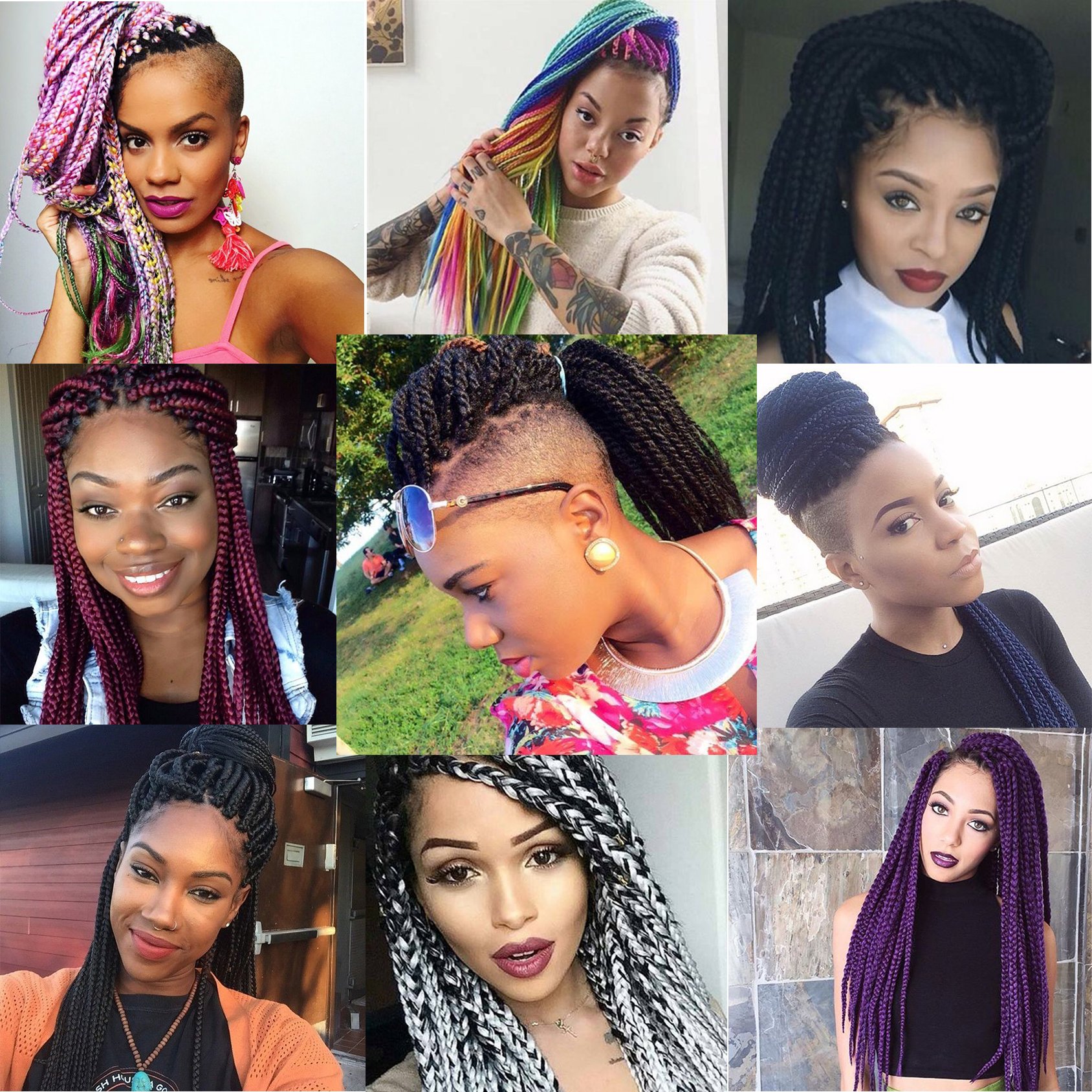 Image result for Style collage of African American hair