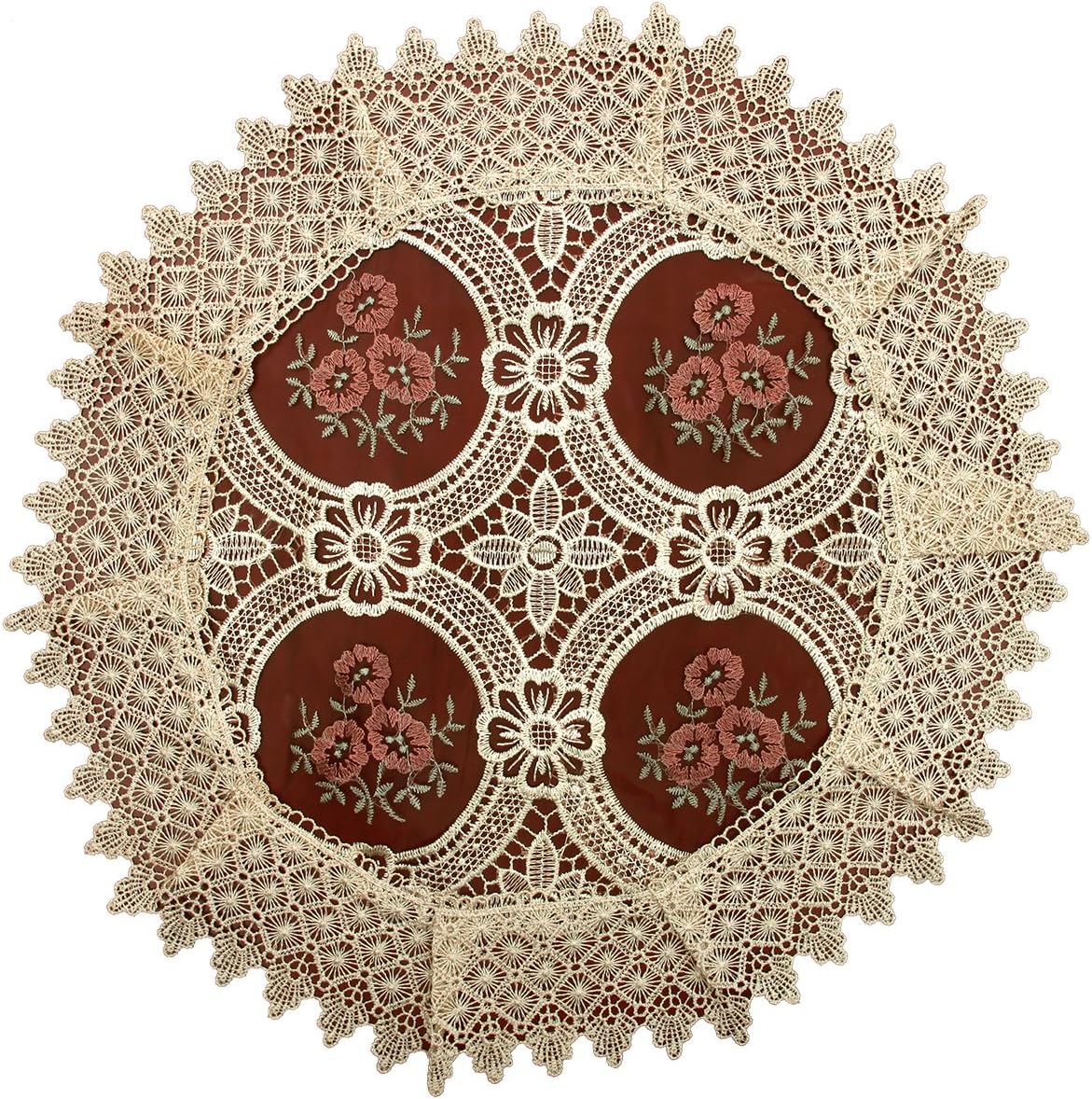 Best round vintage table cloth cherries