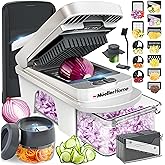 Mueller Pro-Series All-in-One, 12 Blade Mandoline Slicer for Kitchen, Food Chopper, Vegetable Slicer and Spiralizer, Cutter, 
