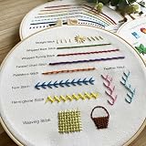 Myfelicity Embroidery Beginners Stitch Practice Kit 3 Starter Kits Learn 30 view 9