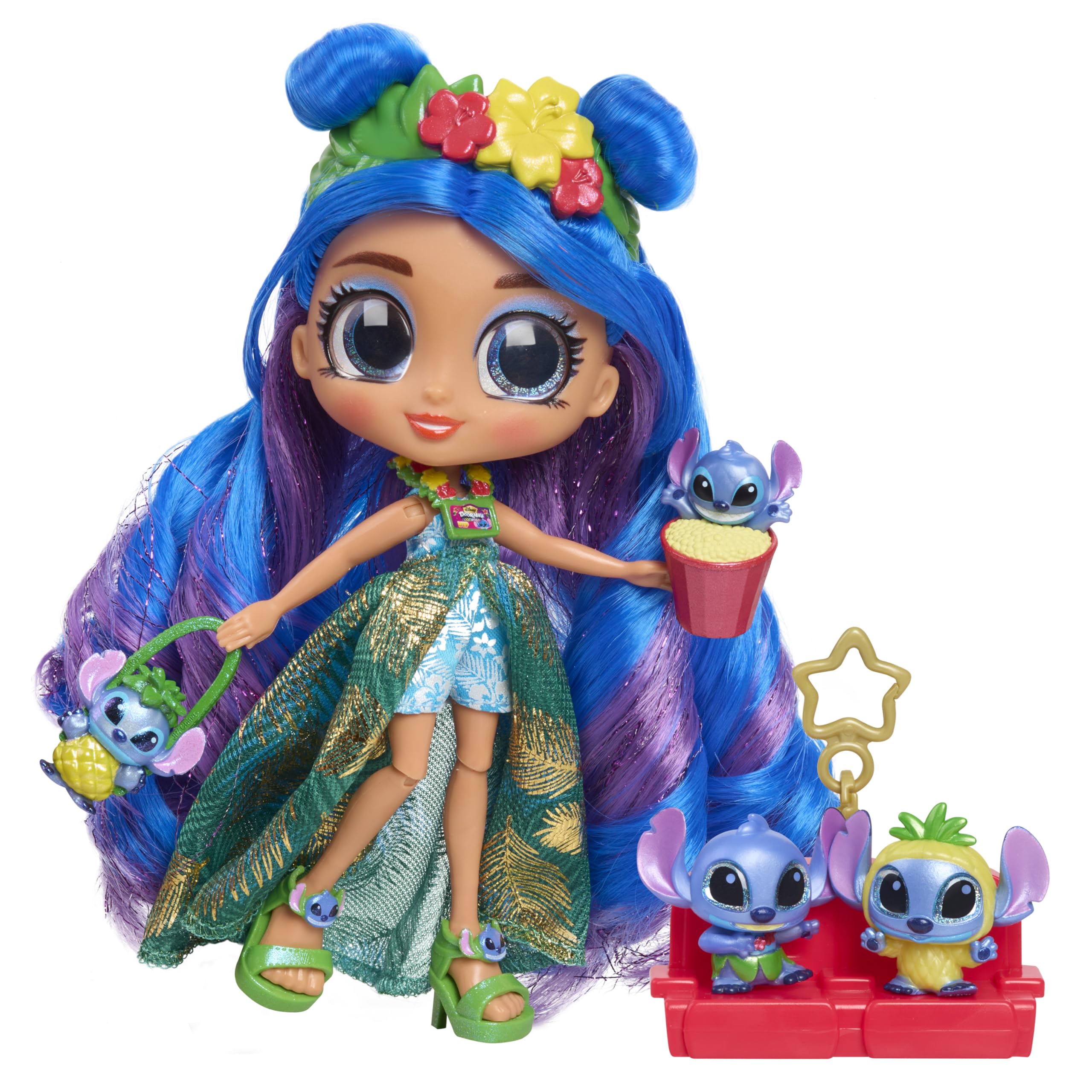 Disney Doorables ADOORBS Deluxe Stitch Superfan Doll, 2 Exclusive Figures, Movie Premiere, UNbox 10 Mini Accessories, Tweens, Holiday Stocking Stuffers, Gifts, Presents, Girls & Kids 5 and Up