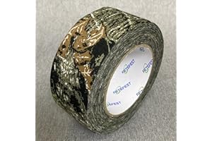 Fetefest Camo Tape Camouflage Tape No Residue, Non-Reflective 2" by 30Yard with Various Camo Patents