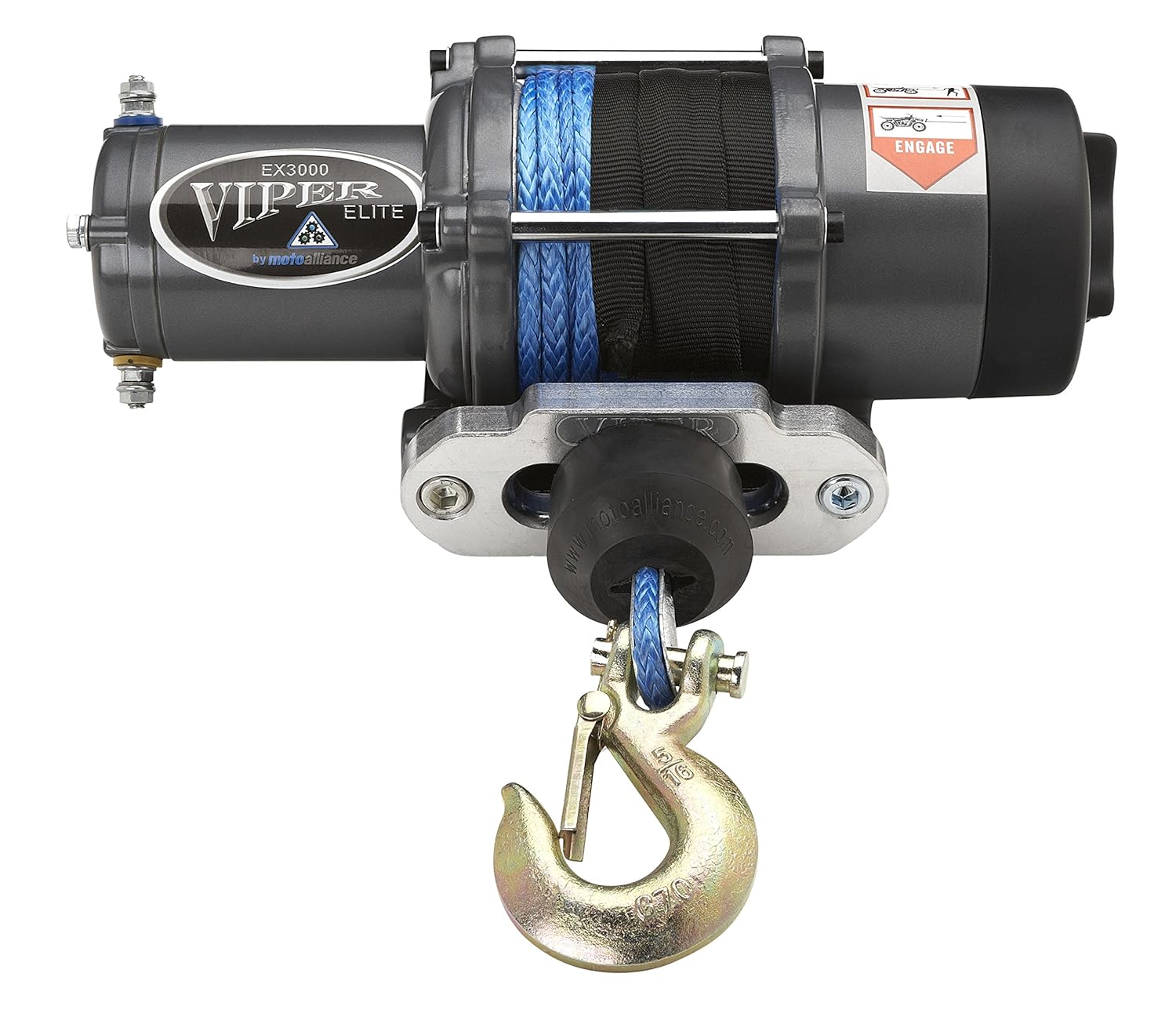 MotoAlliance VIPER Elite ATV/UTV Winch 5000lb with 40 feet GREEN