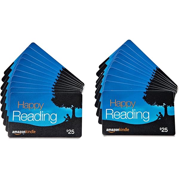 Amazon Com Amazon Com 25 Gift Cards Pack Of Amazon Kindle Card Design Gift Cards