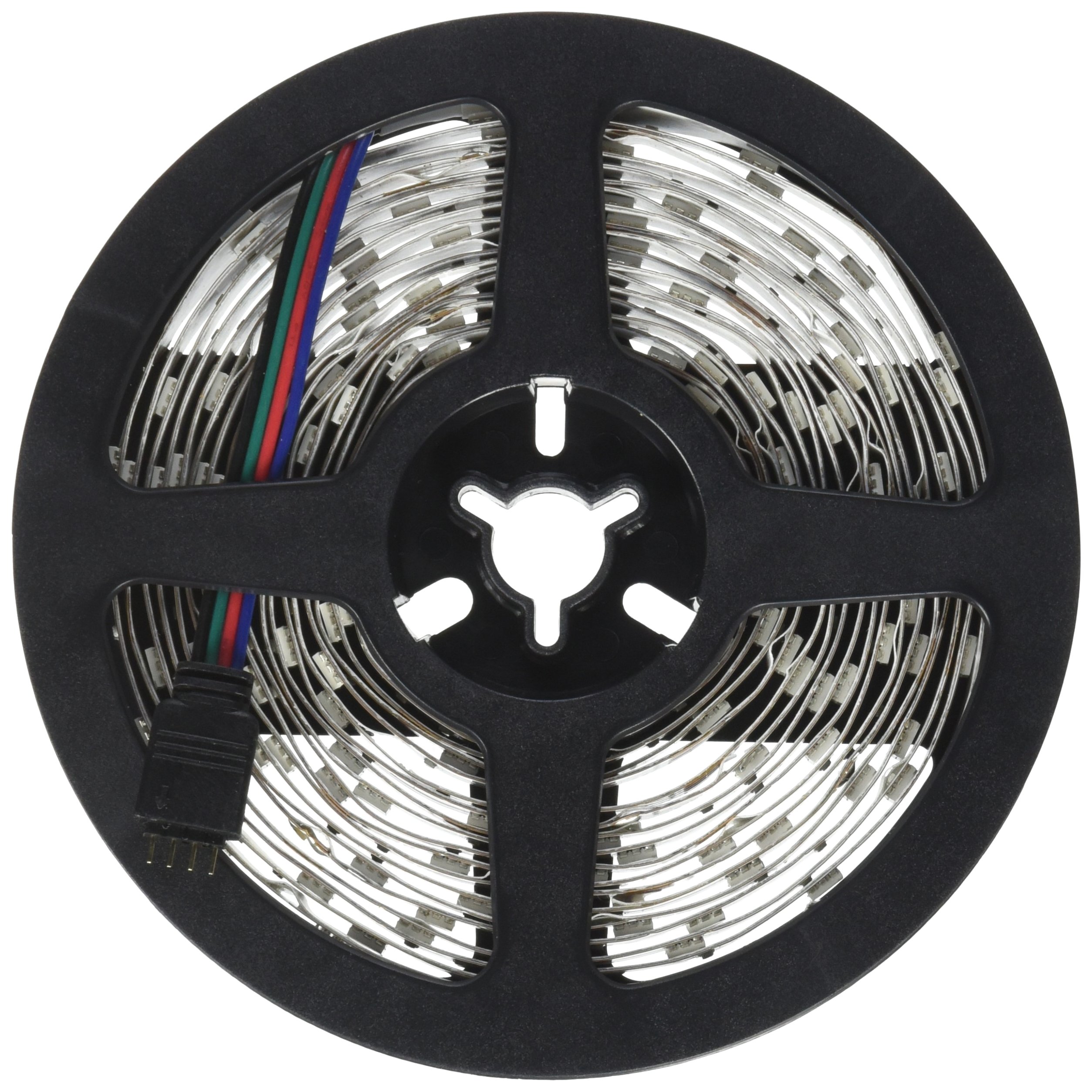 Mirage LED Strip Light Kit with RF Touch Screen Remote - 16.4 ft - Includes Power Supply, 20 Pre-Programmed Strip Light Patterns Or Easy Customization, Self-Adhesive, Double-Sided Tape For Easy Installation, Remote Works Up To 120 ft away - Lifespan of over 35,000 Hours