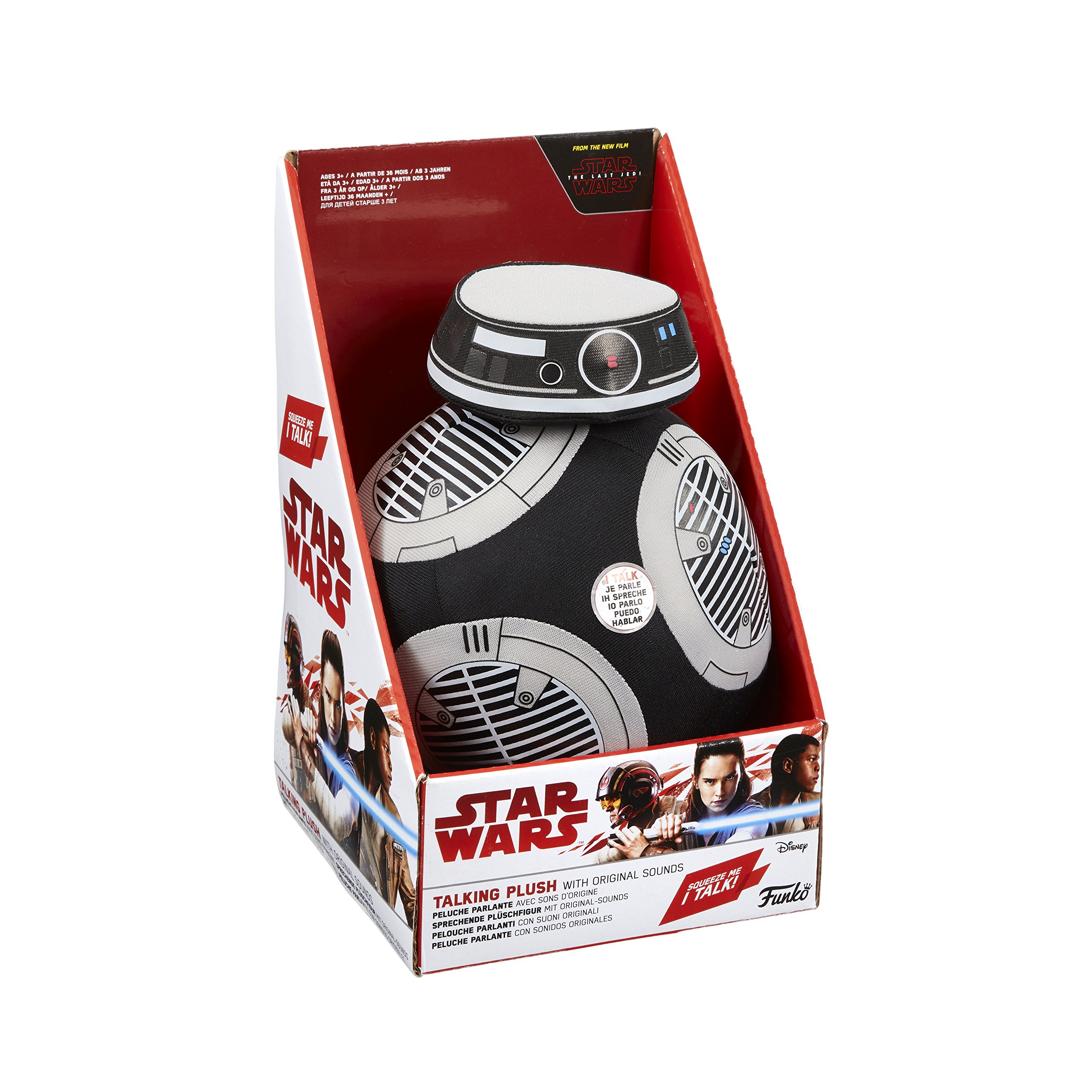 Star Wars SW05110 "Episode VIII: Bb-9E Premium 2017 Style: Refresh" Talking Plush Toy with Light and Sound Solid in Gift Box, Medium, 8.5 Inch