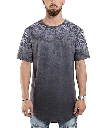 Phoenix Allstar Oversize T-Shirt Herren Longshirt Mit 09 Print Longline Tee Langes Stylisches Shirt - S M L XL