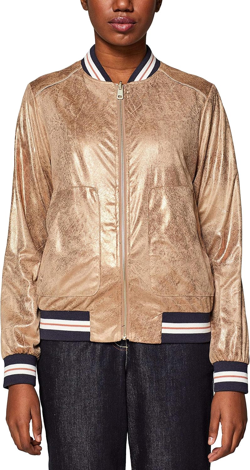 edc by Esprit Women's 039CC1G002 Jacket, Orange (Copper 890), M Amazon