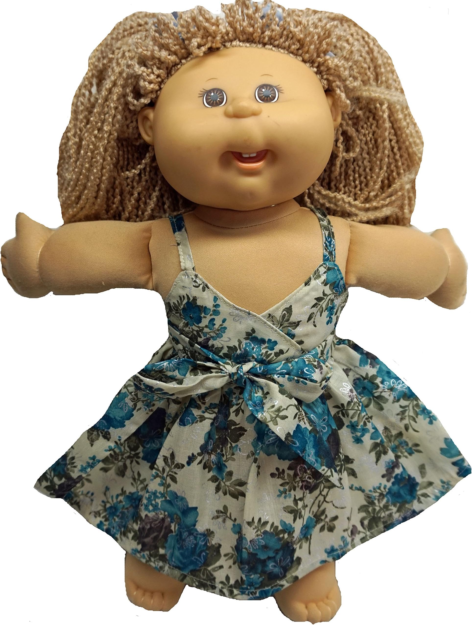 Doll Clothes Superstore Green And Silver Dress fits Cabbage Patch Doll, 18 Inch Girl Dolls Like Our Generation, and American Girl