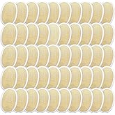 50 Pieces Exfoliating Loofah Pad Body Scrubber Bath Shower Loofah Sponge Pad Natural Exfoliating Scrubber Luffa Brush Close to Skin for Men Women Shower Bath and Spa