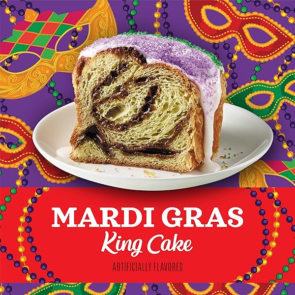 COMMUNITY COFFEE MARDI GRAS KING CAKE FLAVORED 12 OUNCES, MEDIUM ROAST GROUND COFFEE, 12 OUNCE BAG (PACK OF 1)